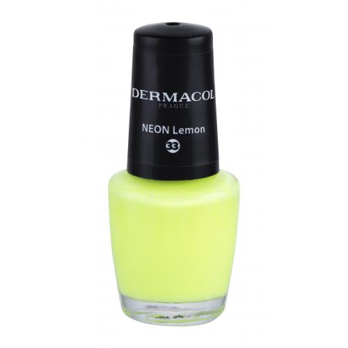 Dermacol Neon 5 ml lac de unghii pentru femei 33 Neon Lemon