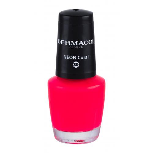 Dermacol Neon 5 ml lac de unghii pentru femei 30 Neon Coral