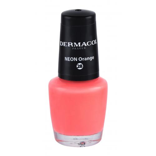 Dermacol Neon 5 ml lac de unghii pentru femei 28 Neon Orange