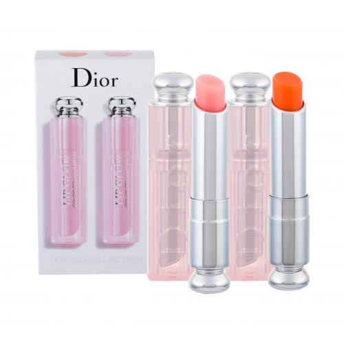 Christian Dior Addict Lip Glow Duo set cadou luciu de buze 3,5 g + luciu de buze Lip Glow Reviver Balm 3,5 g 004 Coral pentru femei 001 Pink