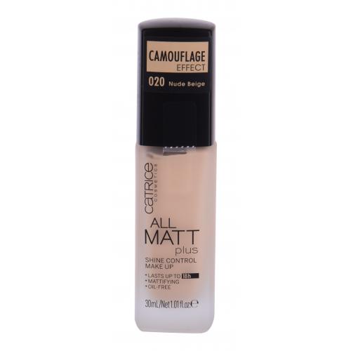 Catrice All Matt Plus 30 ml fond de ten pentru femei 020 Nude Beige