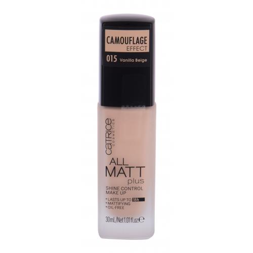 Catrice All Matt Plus 30 ml fond de ten pentru femei 015 Vanilla Beige