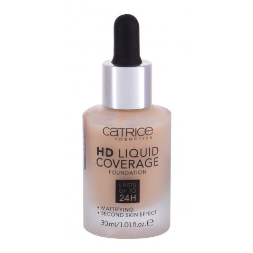 Catrice HD Liquid Coverage 24H 30 ml fond de ten pentru femei 040 Warm Beige