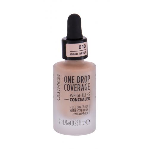 Catrice One Drop Coverage 7 ml anticearcăn pentru femei 010 Light Beige