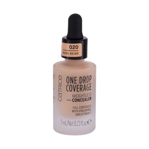 Catrice One Drop Coverage 7 ml anticearcăn pentru femei 020 Nude Beige