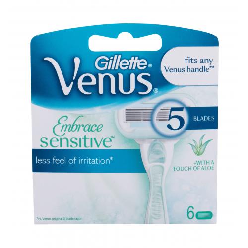 Gillette Venus Embrace Sensitive 6 buc rezerve aparat de ras pentru femei