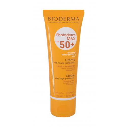 BIODERMA Photoderm Max Cream SPF50+ 40 ml protecție solară pentru ten pentru femei Rezistent la apă