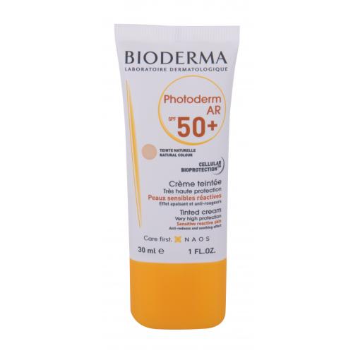 BIODERMA Photoderm AR Tinted Cream SPF50+ 30 ml protecție solară pentru corp pentru femei Natural Colour Rezistent la apă