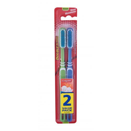 Colgate Double Action Medium 2 buc periuțe de dinți unisex