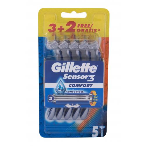 Gillette Sensor3 Comfort 5 buc aparate de ras pentru bărbați