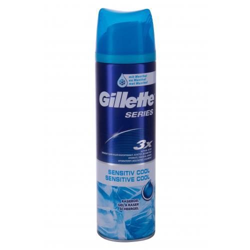 Gillette Series Sensitive Cool 200 ml gel de bărbierit pentru bărbați