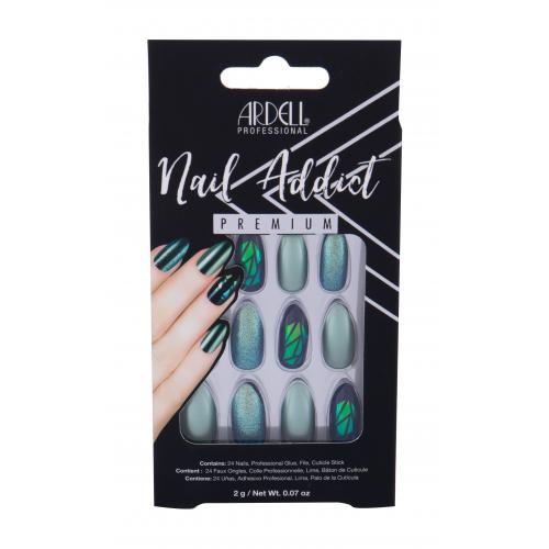 Ardell Nail Addict Premium set cadou set cadou Green Glitter Chrome