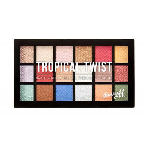 Barry M Eyeshadow Palette Tropical Twist 16,2 g fard de pleoape pentru femei