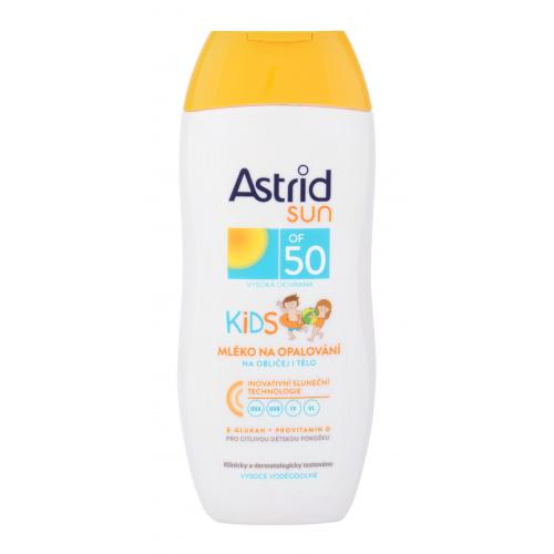 Astrid Sun Kids Face and Body Lotion SPF50 200 ml protecție solară pentru corp pentru copii Rezistent la apă