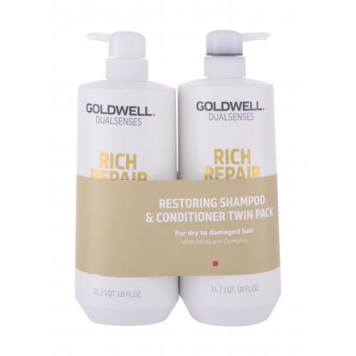 Goldwell Dualsenses Rich Repair set cadou sampon 1000 ml + balsam 1000 ml pentru femei
