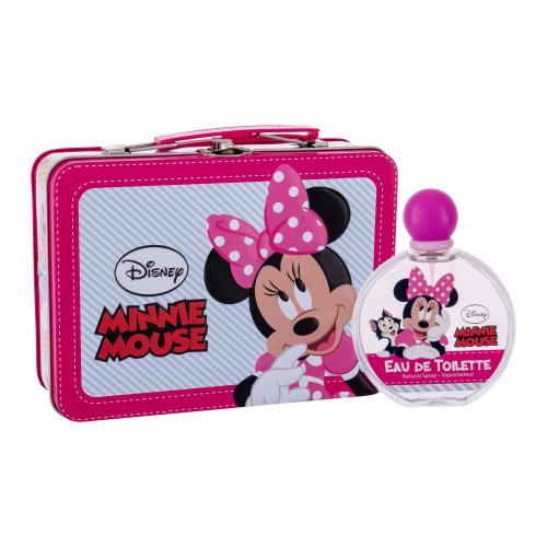 Disney Minnie Mouse set cadou apa de toaleta 100 ml + cutie pentru copii