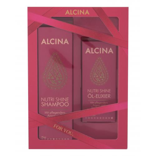 ALCINA Nutri Shine set cadou sampon 250 ml + ulei elixir 50 ml pentru femei