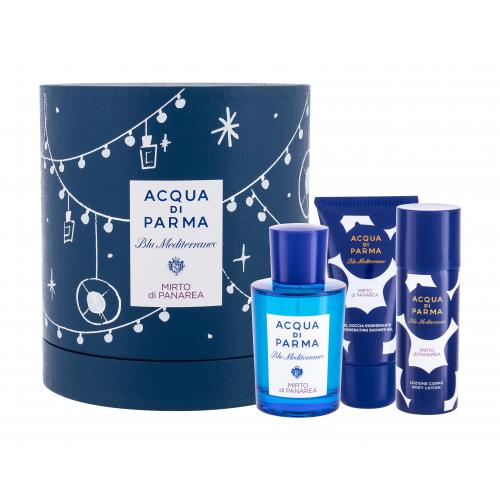 Acqua di Parma Blu Mediterraneo Mirto di Panarea set cadou apa de toaleta 75 ml + gel de dus 40 ml + lotiune de corp 50 ml unisex