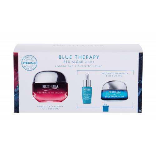 Biotherm Blue Therapy Red Algae Uplift set cadou crema de zi 50 ml + crema de ochi 15 ml + ser Life Plankton 7 ml pentru femei
