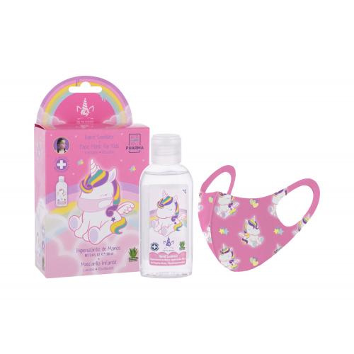 Eau My Unicorn Eau My Unicorn set cadou dezinfectant gel pentru mâini 100 ml + masca 1 buc pentru copii