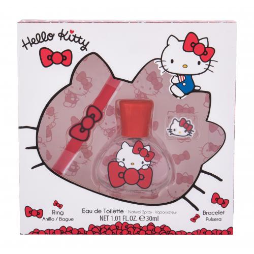 Hello Kitty Hello Kitty set cadou apa de toaleta 30 ml + bratara + inel pentru copii
