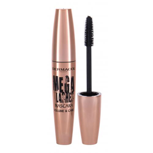 Dermacol Mega Lashes Volume & Care 11,5 ml mascara pentru femei Black