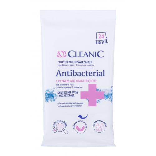 Cleanic Antibacterial Refreshing Wet Wipes 24 buc protecție antibacteriană unisex