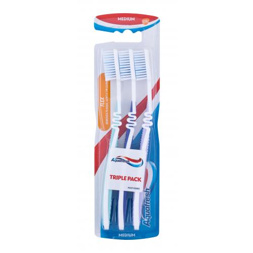 Aquafresh Flex Medium 3 buc periuțe de dinți unisex