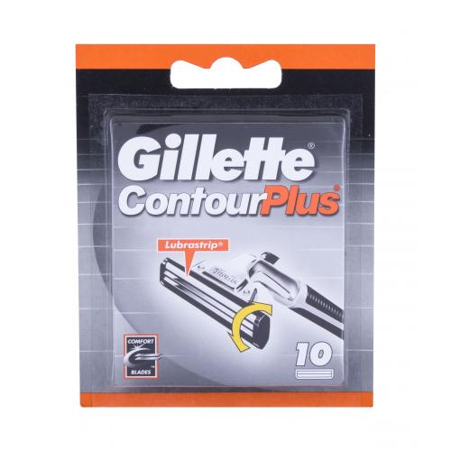 Gillette Contour Plus 10 buc rezerve aparat de ras pentru bărbați