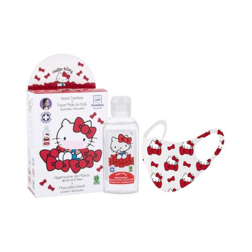 Hello Kitty Hello Kitty set cadou dezinfectant gel pentru mâini 100 ml + masca 1 buc pentru copii