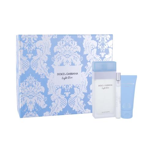 Dolce&Gabbana Light Blue set cadou apa de toaleta 100 ml + lotiune de corp 50 ml + apa de toaleta 10 ml pentru femei