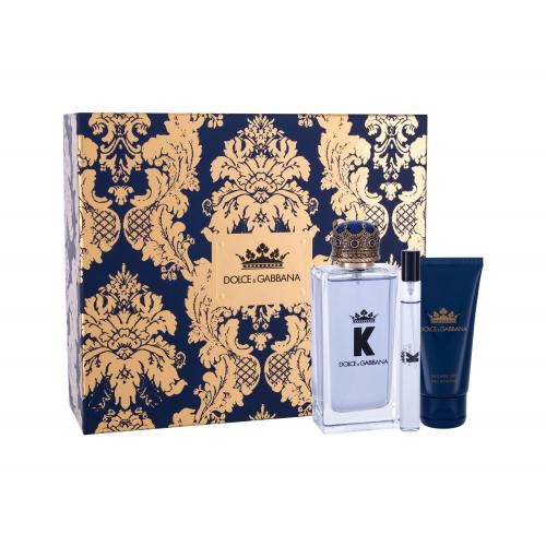 Dolce&Gabbana K set cadou apa de toaleta 100 ml + gel de dus 50 ml + apa de toaleta 10 ml pentru bărbați