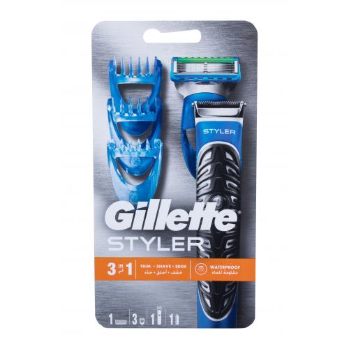 Gillette Fusion Proglide Styler set cadou trimmer 1 buc + cap de barbierit 1 pc + cap trimmer 3 pcs + baterie 1 buc pentru bărbați