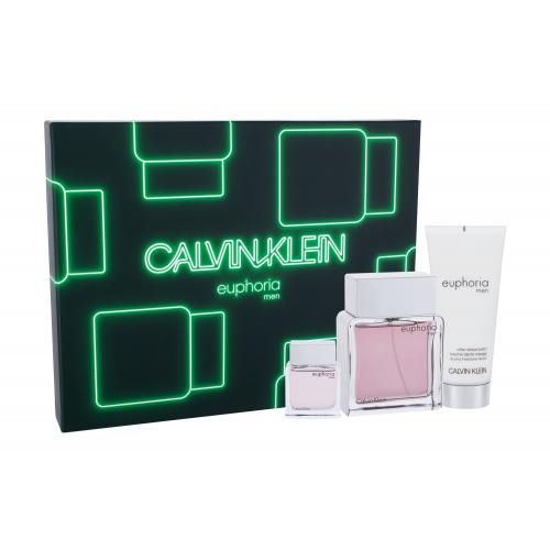 Calvin Klein Euphoria set cadou apă de toaletă 100 ml + apă de toaletă 15 ml + aftershave 100 ml pentru bărbați