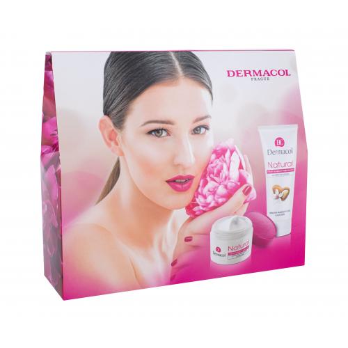 Dermacol Natural Almond set cadou crema de zi 50 ml + cremă de mâini 100 ml pentru femei