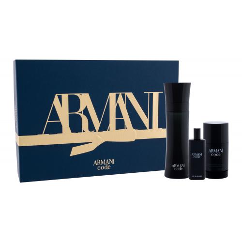 Giorgio Armani Armani Code Pour Homme set cadou apă de toaletă 125 ml + apă de toaletă 15 ml + deostick 75 g pentru bărbați