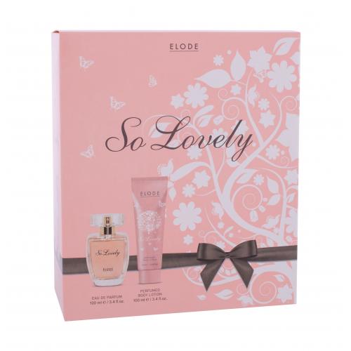 ELODE So Lovely set cadou apă de parfum 100 ml + loțiune de corp 100 ml pentru femei