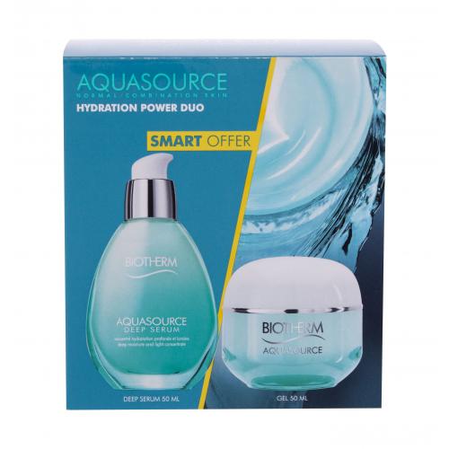 Biotherm Aquasource Hydration Power Duo set cadou crema gel Aquasource 50 ml + Aquasource Deep Ser 50 ml pentru femei