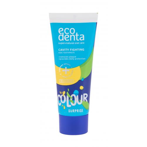 Ecodenta Toothpaste Cavity Fighting Colour Surprise 75 ml pastă de dinți pentru copii Natural