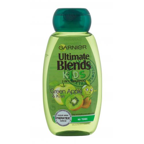 Garnier Ultimate Blends Kids Green Apple 2in1 250 ml șampon pentru copii