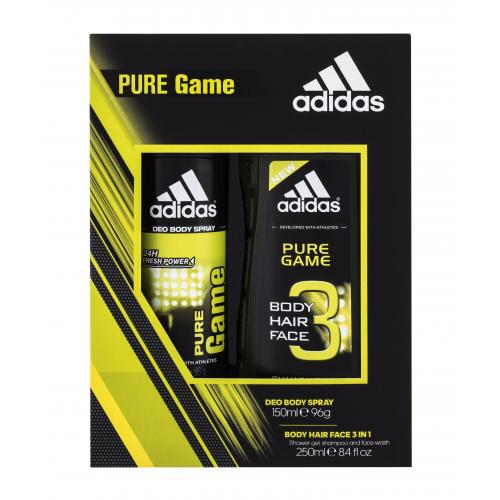 Adidas Pure Game set cadou deodorant 150 ml + gel de duș 250 ml pentru bărbați