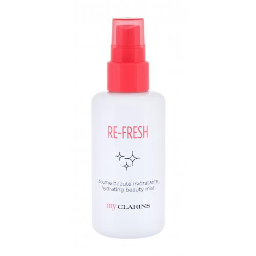 Clarins Re-Fresh Hydrating Beauty Mist 100 ml loțiuni și ape termale pentru femei Natural