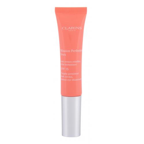 Clarins Mission Perfection SPF15 15 ml cremă de ochi pentru femei Natural