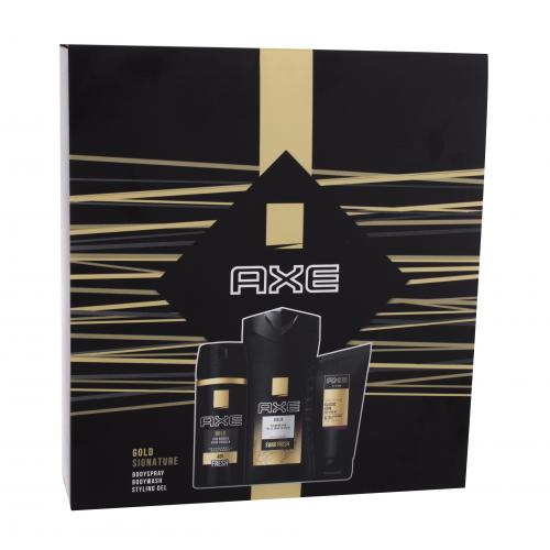Axe Gold set cadou gel de duș 250 ml + deodorant 150 ml + gel de păr 125 ml pentru bărbați