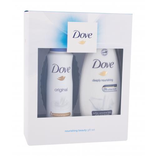 Dove Nourishing Beauty Gift Set set cadou Gel de duș Deep Nourishing 250 ml + antiperspirant Original 150 ml pentru femei