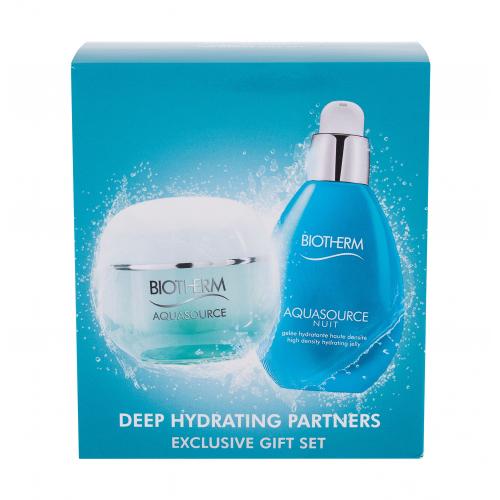 Biotherm Aquasource set cadou gel hidratant de zi Aquasource 50 ml +gel hidratant Aquasource Night 50 ml pentru femei