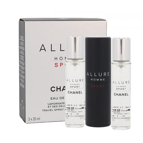 Chanel Allure Homme Sport 3x20 ml apă de toaletă pentru bărbați