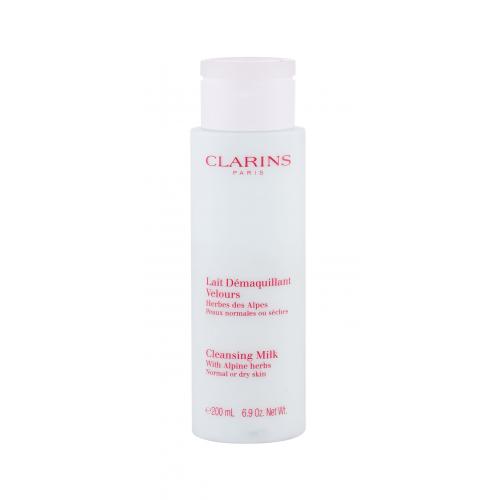 Clarins Cleansing Milk With Alpine Herbs 200 ml lapte de curățare tester pentru femei Natural