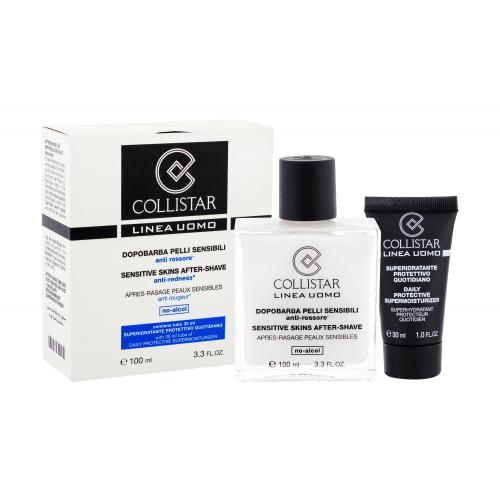 Collistar Linea Uomo Sensitive Skins After-Shave set cadou Balsam dupa barbierit 100 ml + Crema hidratanta Linea Uomo Daily Protective 30 ml M