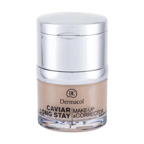 Dermacol Caviar Long Stay Make-Up & Corrector 30 ml fond de ten pentru femei 2 Fair